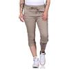 MATY FASHION Bermuda da donna Capri Jeans 7/8, pantaloni estivi, elasticizzati, aderenti 8264, fango, 38/44