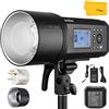 Godox AD600Pro Flash per fotocamere Canon Nikon Sony Fujifilm Olympus Panasonic, 360 flash completi, riciclo 0,01-0,9s, HSS 1/8000s 2,4G Wireless X System, 600Ws TTL Flash con batteria da 2600 mAh