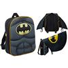 DC Comics Zaino 3D Batman per ragazzi con mantello pieghevole Bambini DC Comics Novità Costume Zaino