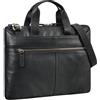 STILORD 'Ross' Vintage Borsa a Tracolla in Vera Pelle per Laptop 14 Pollici stretta borsa porta documenti elegant borsa computer alla moda, Colore:nero