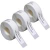 DINGYI 3 rotoli di nastro adesivo D30, bianco, impermeabile, 14 x 40 mm, 540 etichette di carta termica per stampante per ufficio (3, 14 mm x 40 mm)