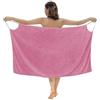 Obelunrp Asciugamano da Bagno da Donna, Asciugamano Spa in Modo indossabile a Secco rapido, Pellicola in Microfibra Morbida, Asciugamano da Spiaggia, Attorno ad Un Accattivante per Donne (Rosa Rosa)