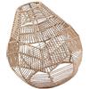perfk Paralume per lampada a sospensione Paralume per plafoniera Boho Paralume in carta Corda in vimini Rattan Copri lampadario intrecciato per sala da, Stile B