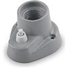 AMARCORDS - Plafoniera in porcellana con pulsante attacco e27 base applique con interruttore portalampade vintage colore GRIGIO