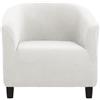 YeGang Copripoltrona 1 Posto Elasticizzato, Copripoltrona Chesterfield Copripoltrona Universale Lavabile Fodera per Soggiorno Bar Reception (Bianco)