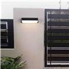 VR VETRINEINRETE Vetrineinrete® Applique lampada led per esterno 12 watt plafoniera per balconi terrazzi nera luce bianca fredda 65000k calda 3000k naturale 4000k IP65 (Luce naturale 4000k)