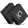 CELLONIC, Batteria per Fotocamera, compatibile con Akaso EK 7000 Pro 4K Action Camera, Campark X20 (3.7V, 900mAh) 2 Pezzi