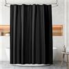 URAQT Tenda Doccia 180x180 cm, Antimuffa PEVA, Impermeabile e Lavabile per Bagno, Vasca, Dormitorio, Famiglia, Hotel (Nero)