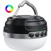 ZMNT Lampada da campeggio a LED, 10400 mAh, ricaricabile, batteria RGB, diverse varianti di colore, dimmerabile, lampada ad aspirazione magnetica per casa, attività all'aperto, campeggio, escursionismo