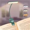 Gritin 19 LEDs Lampada Luce da Lettura per Libro, Luce per Lettura Libri a Letto con Clip, Ricaricabile, 3 Temperature di Colore, Dimmerabile Senza Livelli, Lunga Durata, per Studio, Lavoro a Maglia