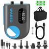 WADEO Pompa SUP Ricaricabile, [Auto-Off] [Carica Rapida] [Doppio Cilindro Gonfia/Sgonfia] 18000mAh Gonfiatore Elettrico 20PSI per Paddle, Kayak, Barca, Materasso