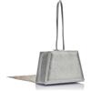 NAEMI Pochette/Borsa da Sera, Donna, Argento, Einheitsgröße