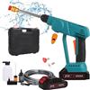 WingFly Idropulitrice a Batteria Portatile, Idropulitrici Professionale con Batteria e Accessori Per Pulizie Esterni Giardino Auto