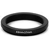 Generico STEP DOWN 43-37MM ANELLO ADATTATORE 43MM-37MM ADAPTER RING 43MM 37MM 43-37 43 37 MM OBIETTIVO LENS COMPATIBILE CON NIKON CANON FUJIFILM SONY OLYMPUS PANASONIC SIGMA TAMRON TOKINA