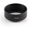 Generico 40,5MM PARALUCE METALLO standard metal lens hood allluminio parasole obiettivo 40,5 MM 40.5MM 40.5 MM compatibile con Canon Fujifilm Nikon Olympus Panasonic Samsung Sigma Tamron Sony