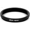 Generico STEP DOWN 49-46MM ANELLO ADATTATORE 49MM-46MM ADAPTER RING 49MM 46MM 49-46 49 46 MM OBIETTIVO LENS COMPATIBILE CON NIKON CANON FUJIFILM SONY OLYMPUS PANASONIC SIGMA TAMRON TOKINA