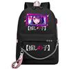 westtrend Oshi No Ko Anime Backpack Hoshino Ai Student Backpack Trendy Anime Print Backpack Casual Travel Outdoor Daypack con ricarica USB