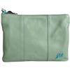 Gabs Borsa Pochette Beyoncé Logo Basic Taglia M in Pelle con Tracolla Regolabile Piatta C2552 Tea Verde