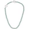 GAVU Collana Girocollo da Donna in Pietre Naturali con Chiusura OT in Acciaio Inox, Collana da Donna Avventurina Verde con Perline 6mm Annodate a Mano