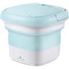 MQQ Mini Lavatrice Portatile, Lavatrice Ad Ultrasuoni di Disinfezione Ozono, Piccola Lavatrice Biancheria da Biancheria Intima Automatica (Color : Green)
