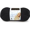 Lion Brand Yarn Company 674-153 Touch of Alpaca Filato, Nero, Una matassa