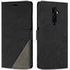 SONWO Cover per Oppo Reno 2Z / Oppo Reno 2F Custodia, Flip Caso in PU Pelle Case Cover Premium Portafoglio Custodia per Oppo Reno 2Z / Oppo Reno 2F, Supporto Stand, Slot per Schede, Nero