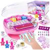 FORMIZON Set Unghie Bambini Kit, Unghie Bambina, Smalti per Unghie Kit con Unghie Asciuga, Kit Smalto per Unghie Bambina, Unghie Compleanno Gioco Regalo per Bambina Ragazza 5 6 7 8 9 10 11 12 Anni