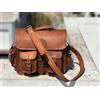 Fatto a mano Borsa da uomo larga 15" vintage in pelle messenger tracolla per laptop valige...