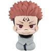 Jiumaocleu JJK Figura Ryomen Sukuna Look Up Figura da 10 cm Anime Action Figure Statua modello tagliatelle Stopper, pezzo da collezione realizzato a mano per i fan