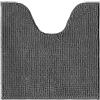 Decomira Tappeto Bagno Antiscivolo in Ciniglia | Tappetino bagno super assorbente, lavabile in lavatrice | Per il bagno, la doccia, la vasca da bagno o come tappetino WC | Antracite - 45x45 cm WC