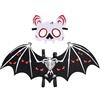 Carnival Toys SET PISTRELLO IN FELTRO (MASCHERA E ALI H.cm.24X58 CA.) IN Busta Con CAVALLOTTO