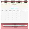 Mr. Wonderful Calendario da tavolo con tasca 2025 per goderti i tuoi momenti felici - Include 1 blocco note adesive