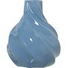 DRW Vaso da Tavolo in Ceramica Blu 25 x 30 cm, 25x30cm