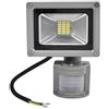 Leetop 20W 30W 50W 80W Faretto a LED con Sensore di Movimento e Crepuscolare Faro Luce Bianca Fredda(20 Watts)