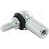 cyclingcolors Giunto Angolare Sferico Acciaio zincato DIN 71802 Fissaggio Universale Lunghezza 30mm M8 a Destra M8 a Destra Guarnizione Bombola del Gas Cuscinetto Stelo a Sfera Prigioniero filettato