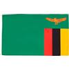 AZ FLAG Bandiera Zambia 90x60 cm Zambiana Poliestere 100D 2 Occhielli | Uso interno ed esterno bandiera decorativa doppie cuciture e bordi rinforzati con occhielli metallici