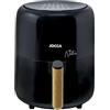 JOCCA - Friggitrice ad Aria Calda 3,8L| Air Fryer| Friggitrice Senza Olio| Timer| Temperatura Regolabile| Cottura Sana| Potenza 1450W| LED Touch Screen| Risparmio Energetico (Nature Nero)