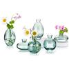 Hewory Vasi di Vetro per la Decorazione Della Tavola Piccolo Vaso per I Fiori, Hewory 6pcs Verde Vintage Single Bud Vases Set Moderno Mini Clear Vase in Bulk per Il Soggiorno Decorative Wedding Centrepieces