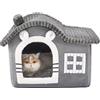 Jiupety casa per gatti gatti,camino casa del gatto per i gatti interni,casa dell'animale domestico per 1,4-6,8 kg gatto e cani,pieghevole con rimovibile antiscivolo Grande spazio Cartoni Animati
