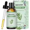 MIGCAPUT Olio Essenziale di Rosmarino 100ML, Olio di Rosmarino di Grado Terapeutico Naturale Puro al 100%, Oli Essenziali di Aromaterapia per Diffusori, Umidificatore, Massaggi, Relax, Lenire l'umore