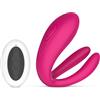 Teazers Couple Vibrator with Remote Pink