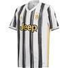 adidas Juve H JSY Y, T-Shirt Bambino, White/Black, 7-8Y