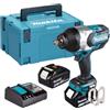 Makita AVVITATORE A MASSA BATTENTE 18V 5Ax2 1000Nm 1/2