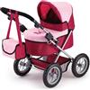 Bayer Design 13014AA Carrozzina per Bambole, Passeggino per Bambole, pieghevole, regolabile in altezza con borsa