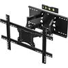 BONTEC Inclinazione e Rotazione del Supporto Tv a Muro Per Tv Lcd / Led 37 "-80" Completamente Dinamico - Doppio Braccio Ultra Forte - Capacità di Carico 90 Kg Super Forte - Include Livella a Bolla d'Aria, Kit di Pulizia