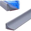 Noeborty Autoadesivo per Doccia in Silicone, 200CM Barriera Doccia per Pavimento Della, Paratie Antiallagamento,Guarnizione Doccia Sottoporta, diga Doccia Water Stop,Separazione Umido/Asciutto (Grigio)