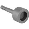 Tomotato Cacciavite per Asta di Terra SDS Plus, Punte per Asta di Terra in Metallo Utensili per Trapano per Trapano a Percussione SDS Plus(21 mm)