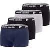 pierre cardin underwear Pierre Cardin Pc/1/Bc/Pk4 Boxer Corti, Nero/Grigio/Blu, XXL (Pacco da 4) Uomo