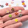 ZOSIGN 50 Pezzi Micro Fiori in Resina,Miniature Fiori Colorate,Decorazione Mini Fiori,per Mini Decorazione Paesaggistica,Decorazioni Miniatura Casa,Artigianato Decorazioni