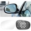 TTCR-II Piastra Vetro Specchio Retrovisore Regolabile Riscaldabile Compatibile con BMW Serie 3 E90 E91 E92 E93(09-12), Serie 1 E81 E88-Sinistro